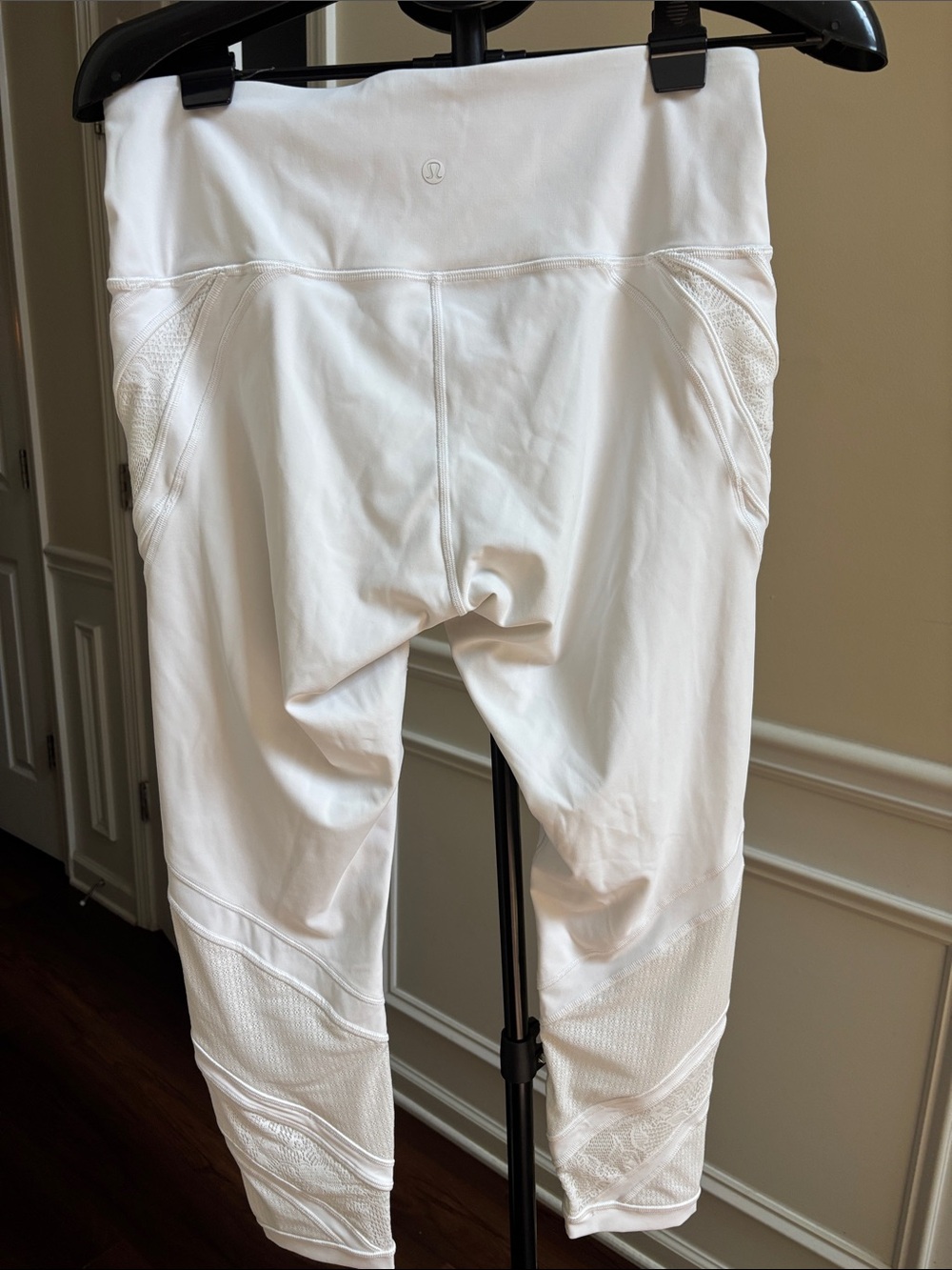 lululemon Wunder Under White High-rise Lace 25”Leggings size 12 - Picture 3 of 8